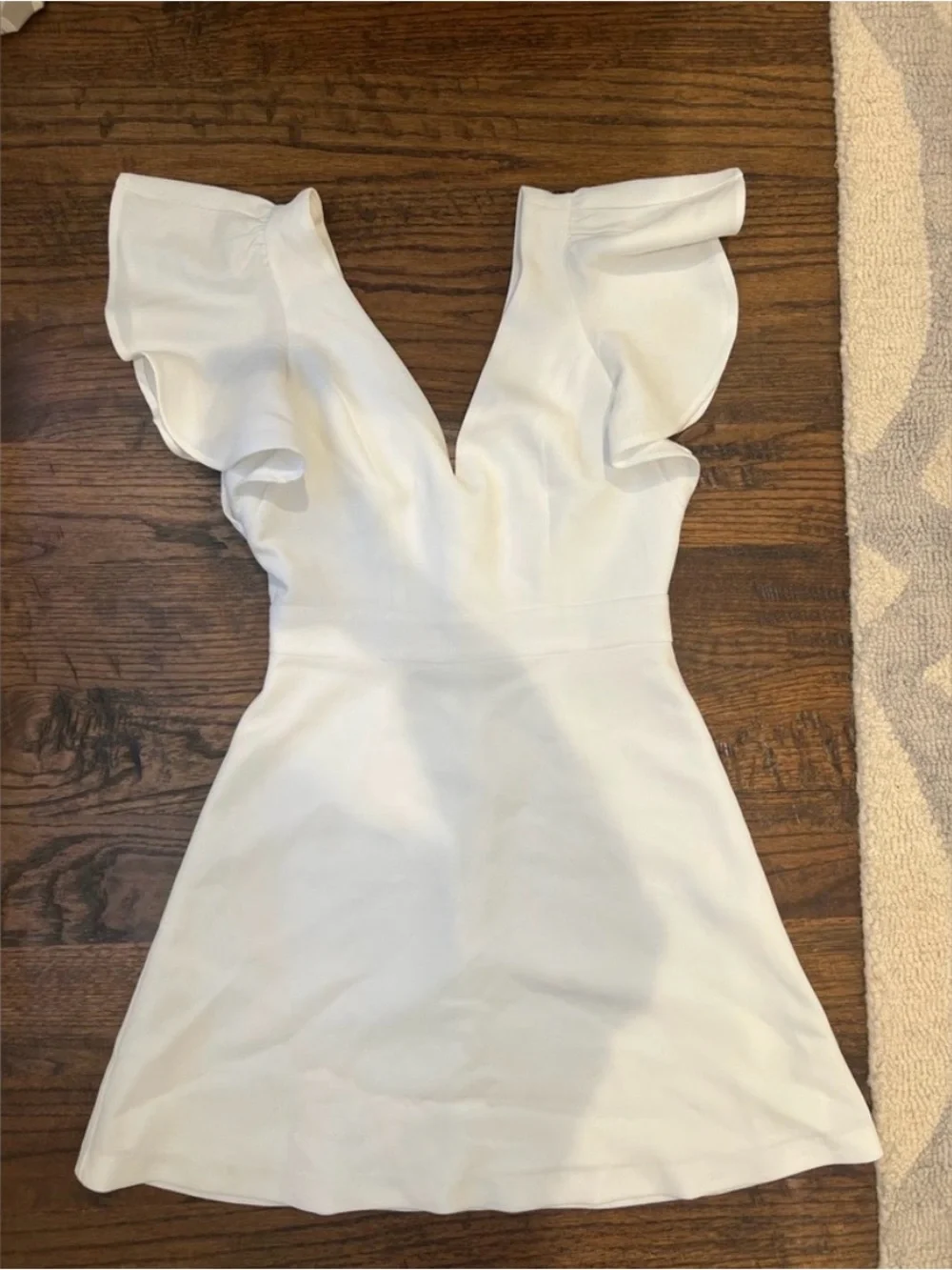 White Grad Mini Dress - Picture 2 of 4